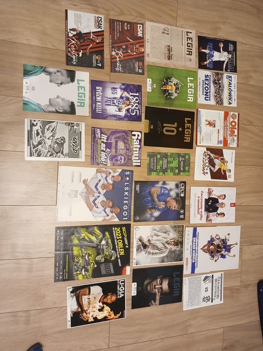Programy sportowe - kolekcja, zestaw, program, kibic