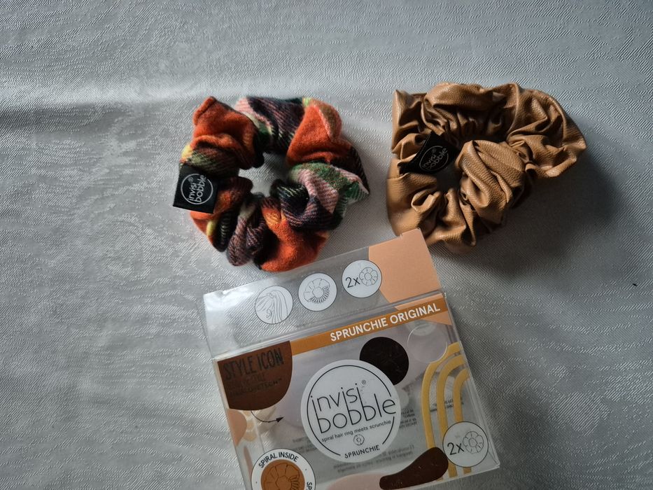 Gumki do włosów materiałowe