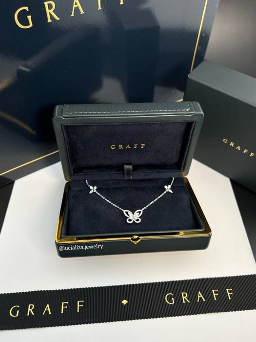 Золоте  Кольє в стилі GRAFF Колекція Butterfly з діамантами