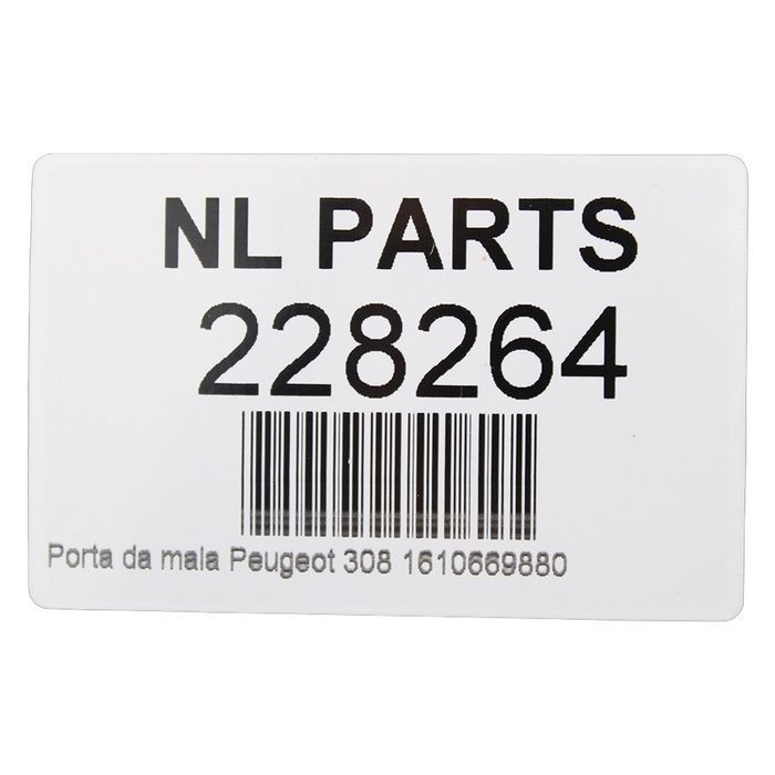 Porta da mala Peugeot 308 1610669880 (2013 em diante)