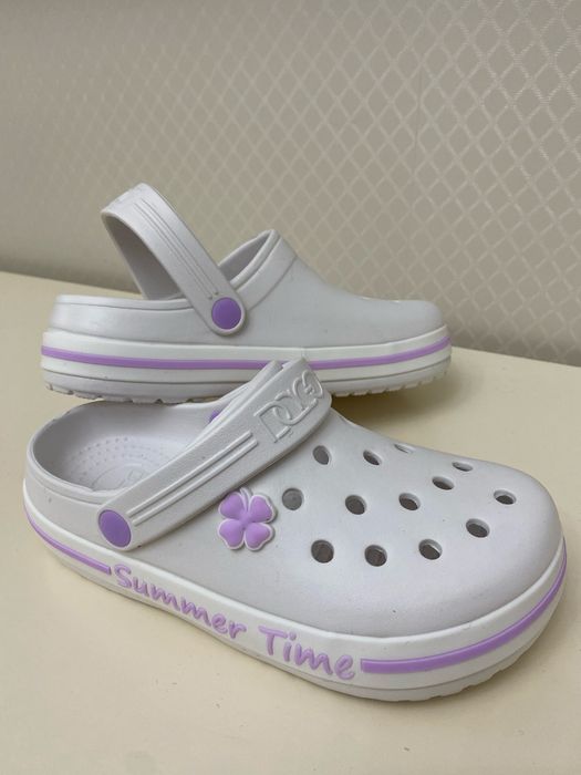 Жіночі шльопанці крокси Dago:білі,беж,зелені,рожеві,бузкові,вершкові.