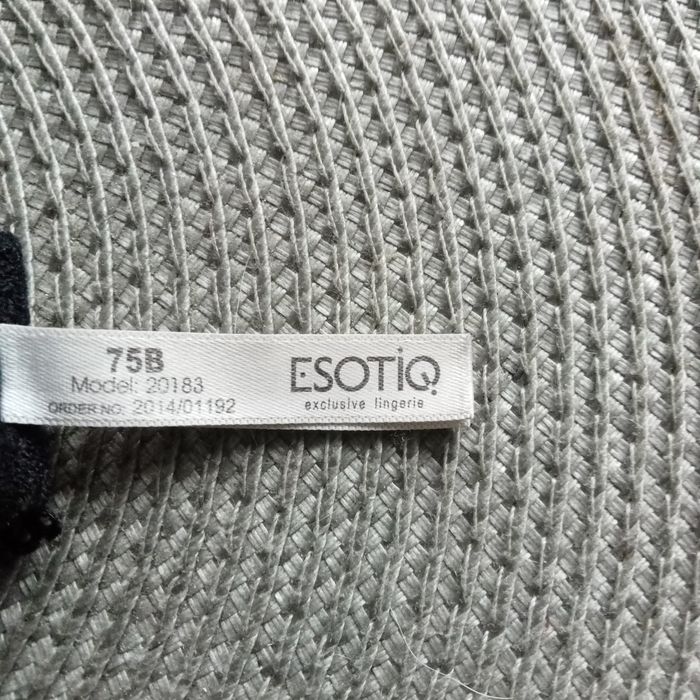 Biustonosz push up, czarny Esotiq 75B