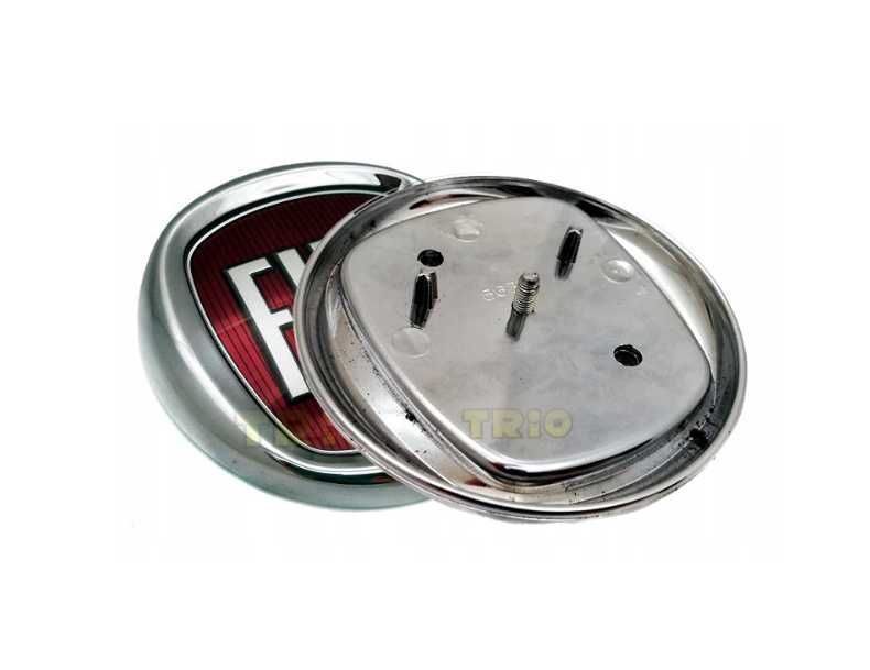 Emblemat znaczek zamiennik do Fiat czerwony 100 mm przód