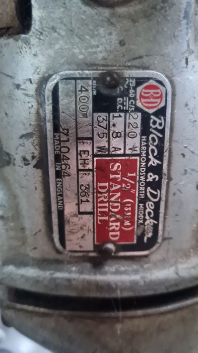 Black decker zabytek wolnoobrotowa wiertarka kolumnowa stołowa statyw