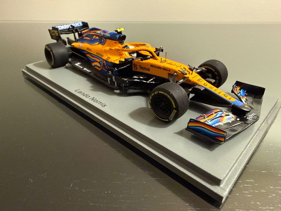 Lando Norris, Miniatura Spark 1:43, Mclaren Abu Dhabi 2021