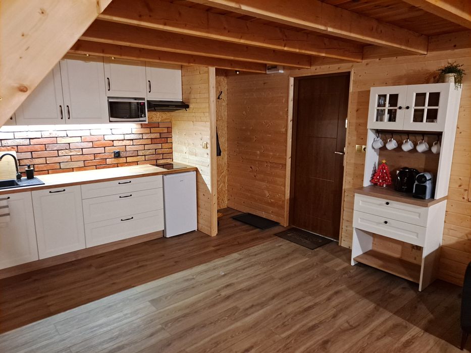 Domek nad jeziorem na Kaszubach na wzgórzu BALIA SAUNA