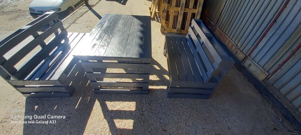 Садові меблі з піддонів