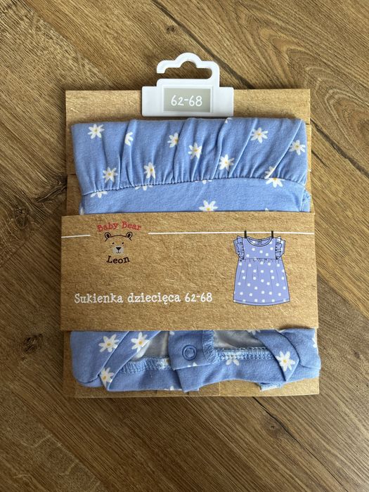 Nowa sukienka niemowlęca r.62-68