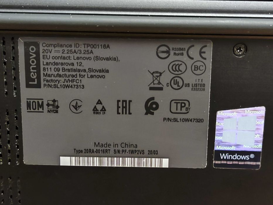 Ноутбук Lenovo ThinkPad E14 gen1 - i5-10210U, 8/256, IPS FullHD