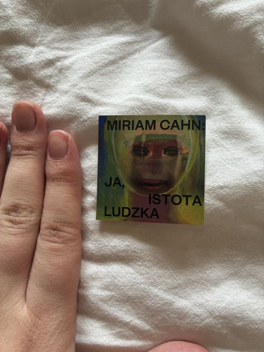 Miriam cahn ja istota ludzka
