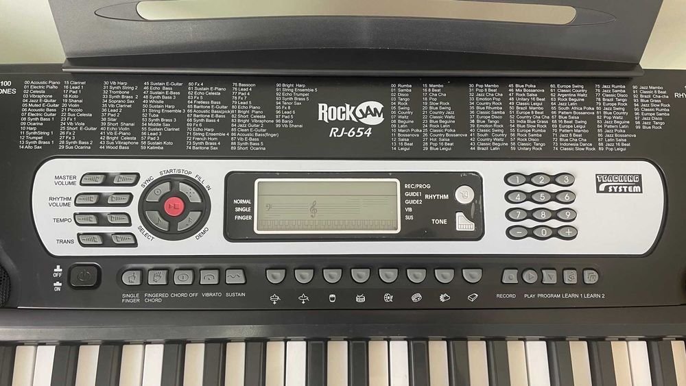 Teclado eletrónico Rock jam RJ- 654  (estado impecável)