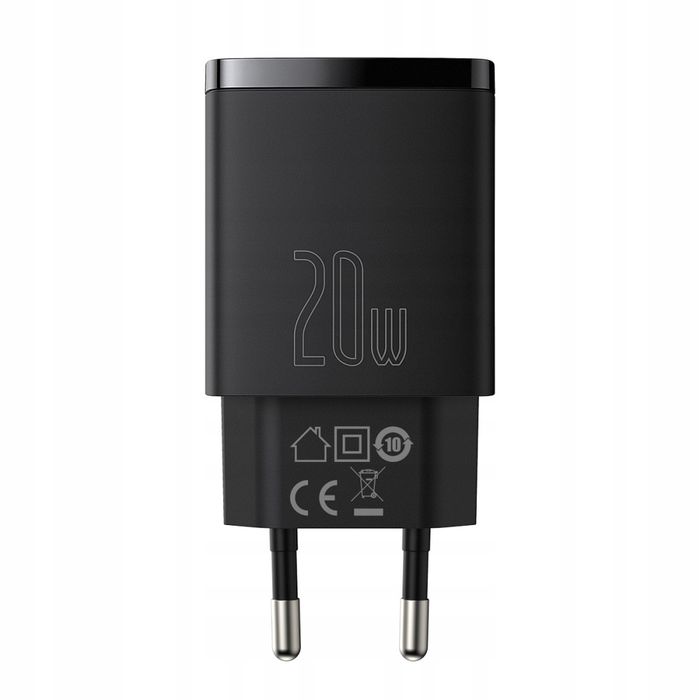 Baseus Ładowarka Sieciowa USB C do QC 3.0 20W PD Szybkie ładowanie
