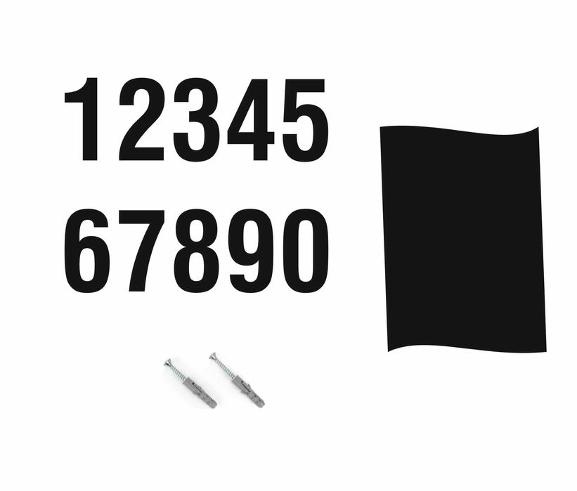 Podświetlany numer domu LED czujnik zmierzchu 4W plafon kinkiet