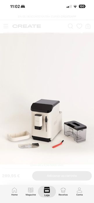 Maquina cafe grão CREATE Thera Matic Touch
