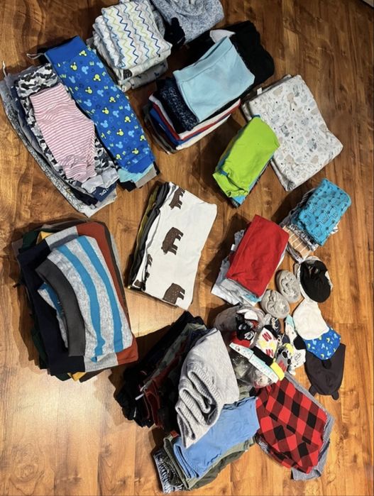 Duża paka ubrań chłopięcych niemowlęcych dziecięcych