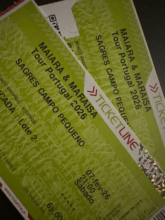 Bilhetes Maiara&Maraisa