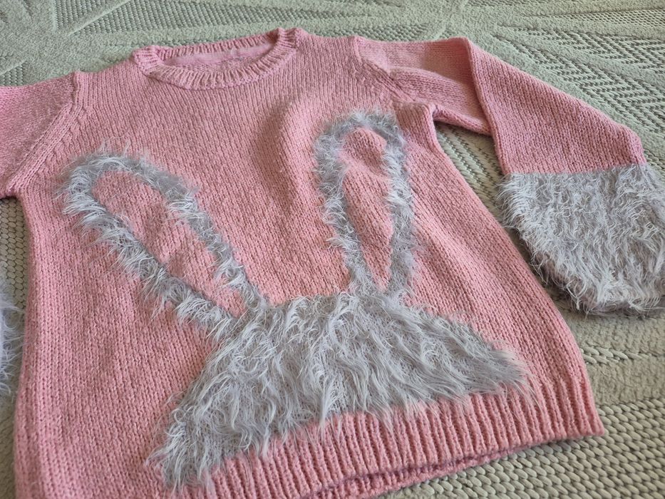 Sweter next 110 włochaty