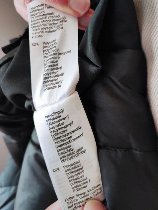 Kurtka zimowa ocieplana czarna długa 50 5XL (44)