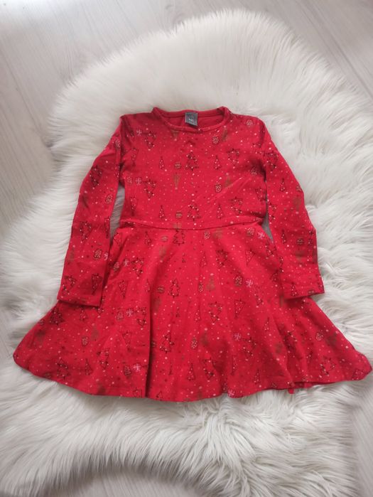 Sukienka świąteczna dla dziewczynki r. 128
