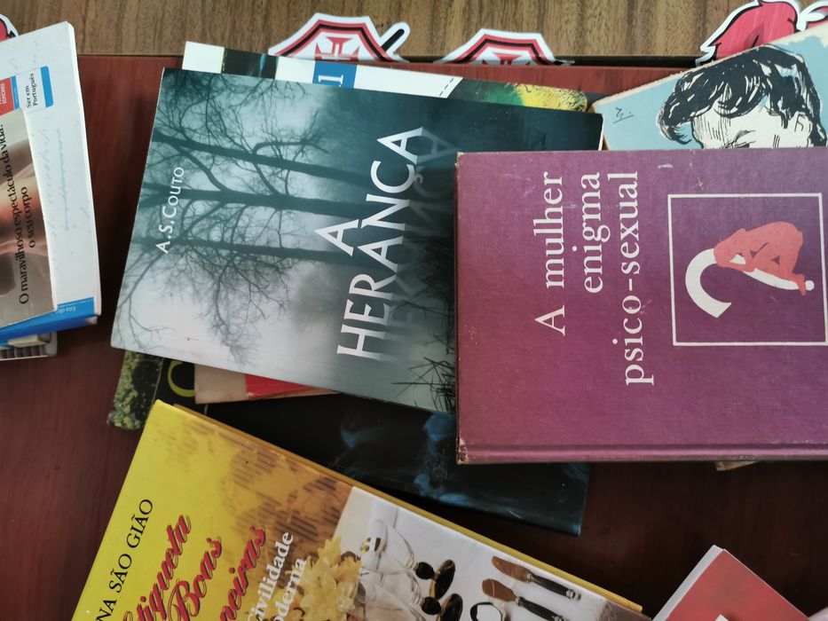 Cerca de 30 livros diversos