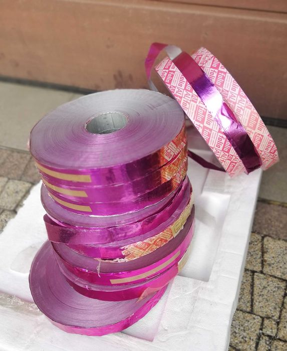 Folia aluminiowa laminowana papierkiem cukierki