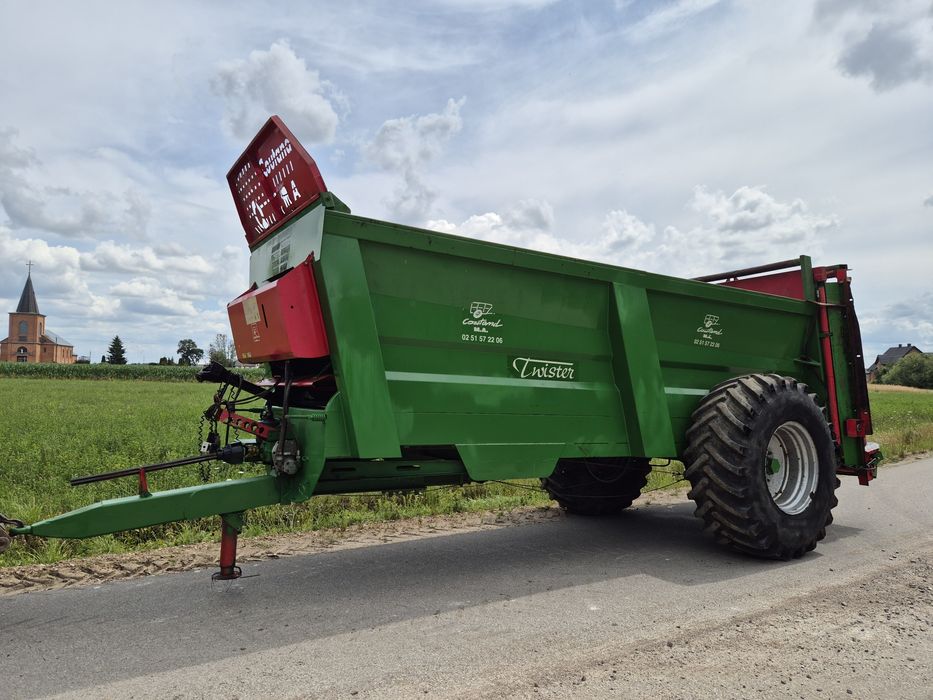 Rozrzutnik obornika  Coutand Twister 12-16t, 20r  Gwarancja . Piękny.