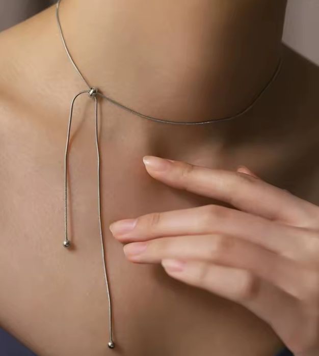 Naszyjnik+ bransoletka_kpl biżuterii_ minimalizm