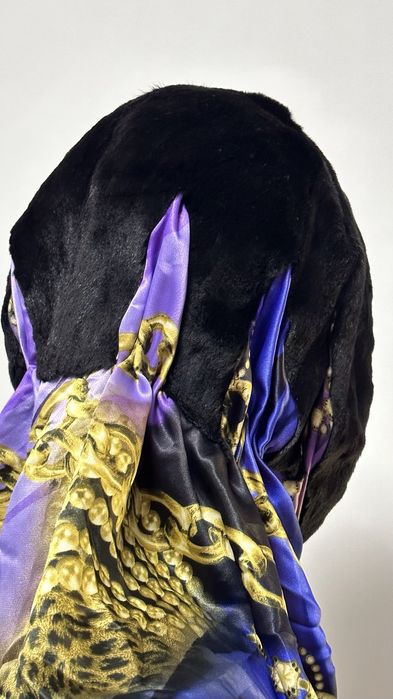 Szal z norką oraz jedwaba