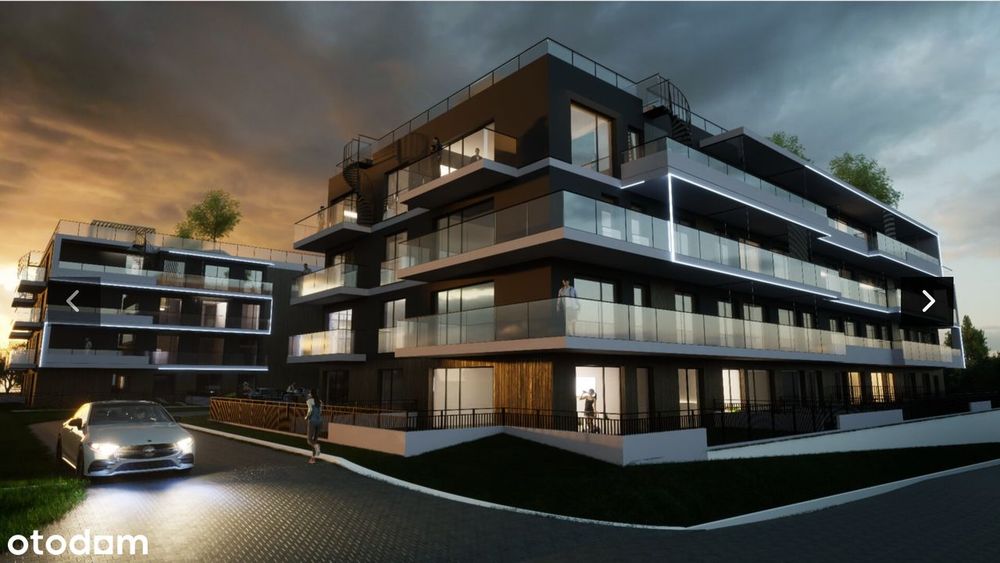 2 pokoje premium, balkon i prywatny taras na dachu