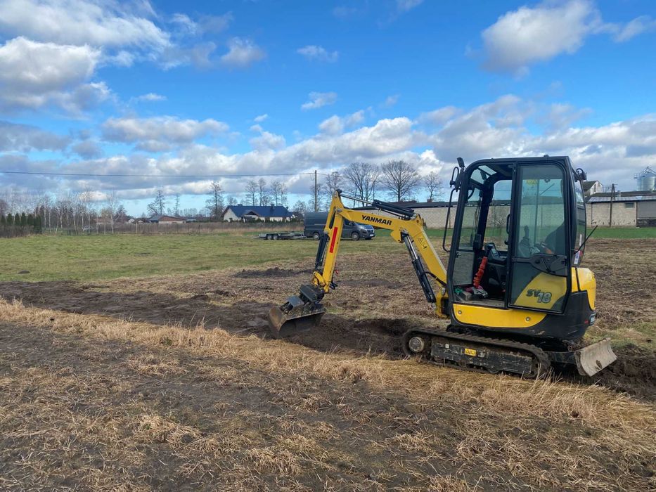 Minikoparka Yanmar sv18