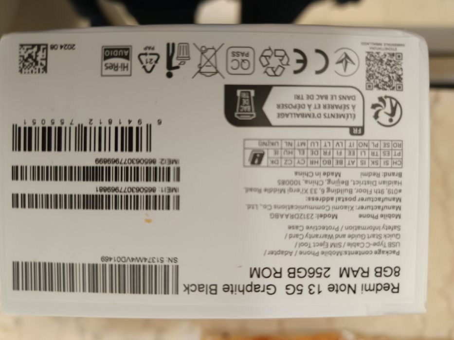 Xiaomi Redmi Note 13 5G 8 Gb 256Gb