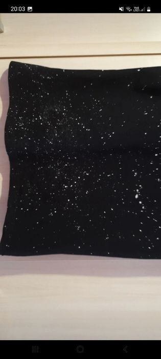 T-shirt czarny gwiazdziste niebo s/m
