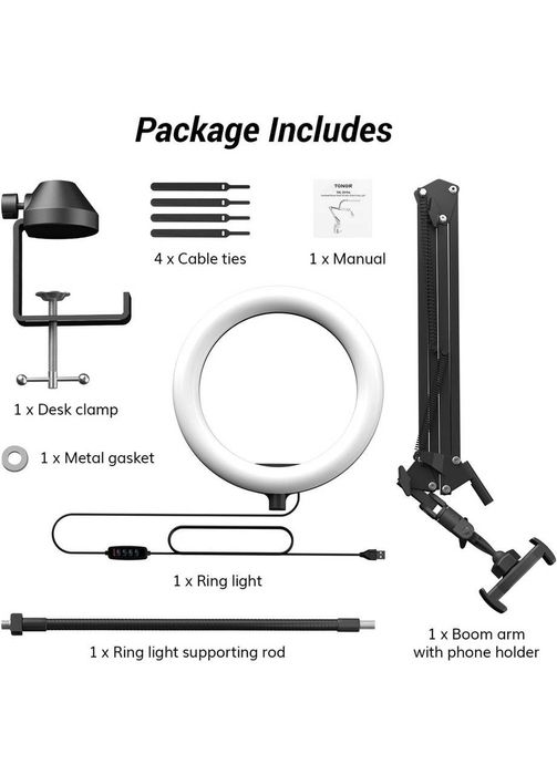 Кільцева лампа TONOR TRL-20 Pro