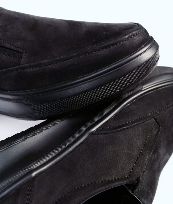 Якісні ортопедичні чоловічі туфлі, шкіра натуральна нубук, Польща.