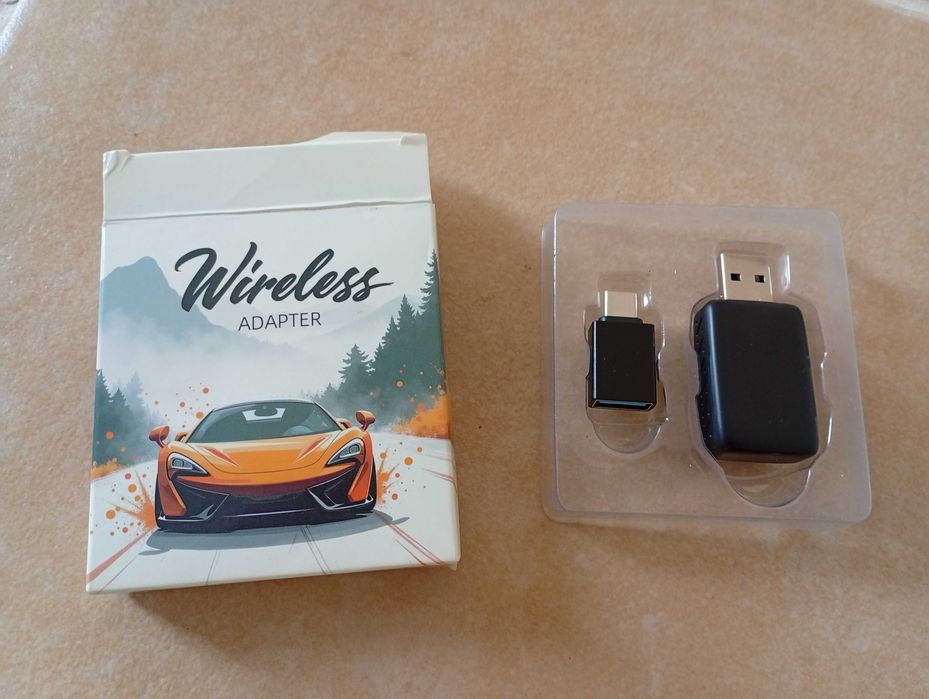 Adaptador Wireless CarPlay e Android Auto