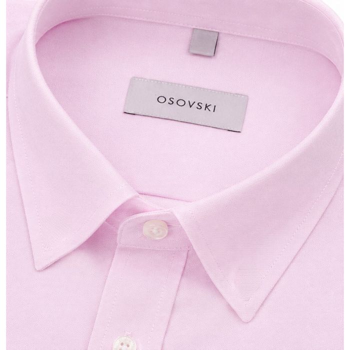 Koszula męska SLIM FIT bladoróżowa 100% bawełna Osovski 176/182-43