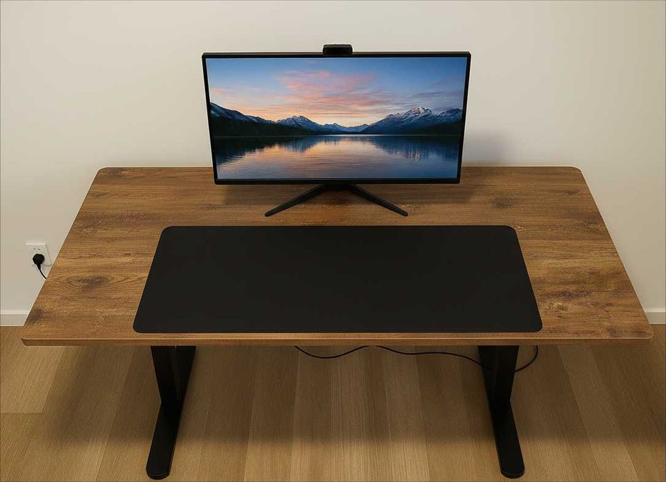 NOWE Biurko Elektryczne Regulowane 140x60 Gamingowe Podnoszone FAKTURA