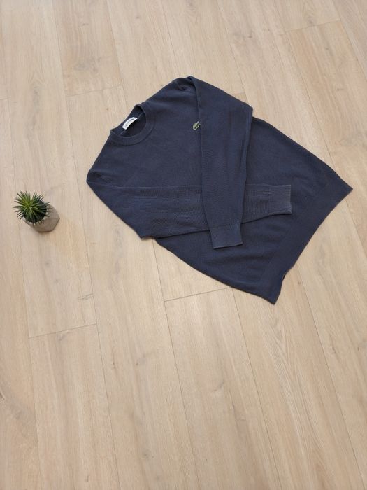 Lacoste светр чоловічий бавовняний розмір М 
темно-синій
темно-синій AH1985
6099 грн