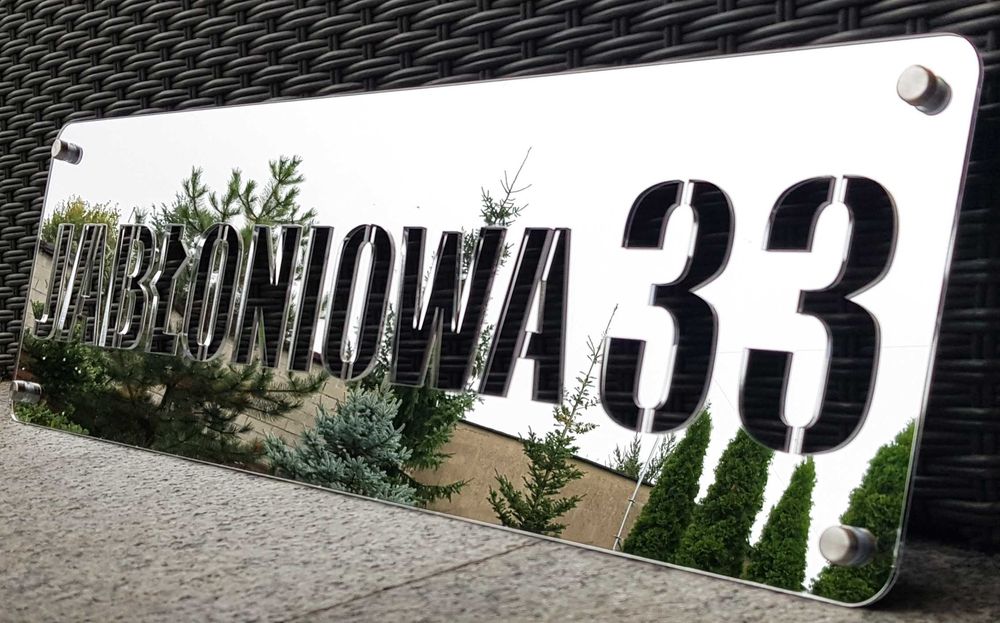 Numer na dom, ulica, personalizowane , glamour