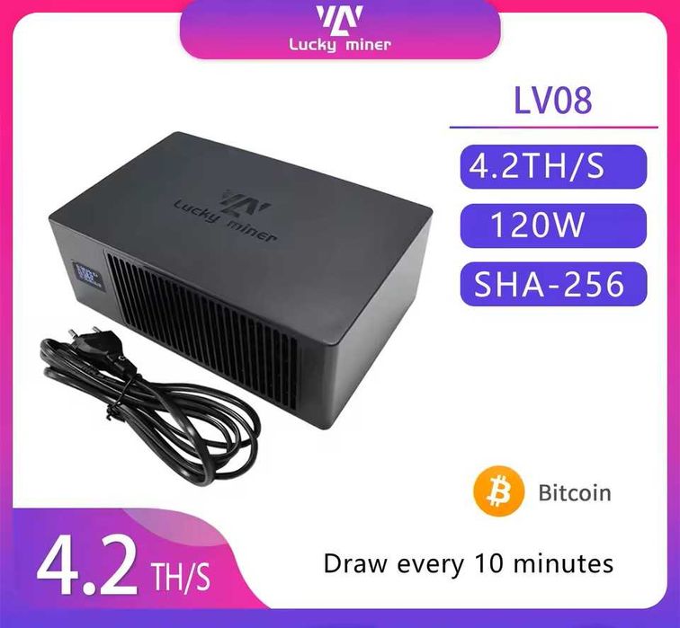 Bitcoin майнер Lucky Miner LV08 4.5 TH/s ASIC Solo Miner (SHA-256)