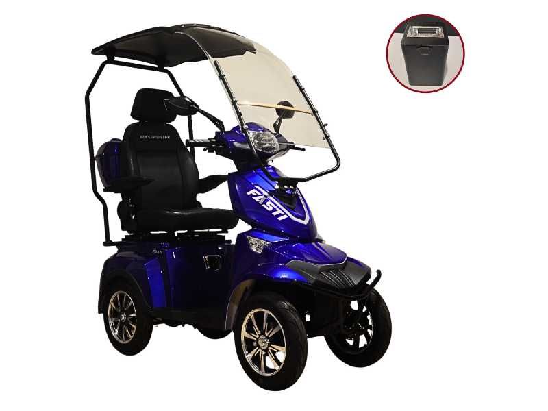 Elektryczny czterokołowy skuter Fasti 4 Max z dachem + bateria