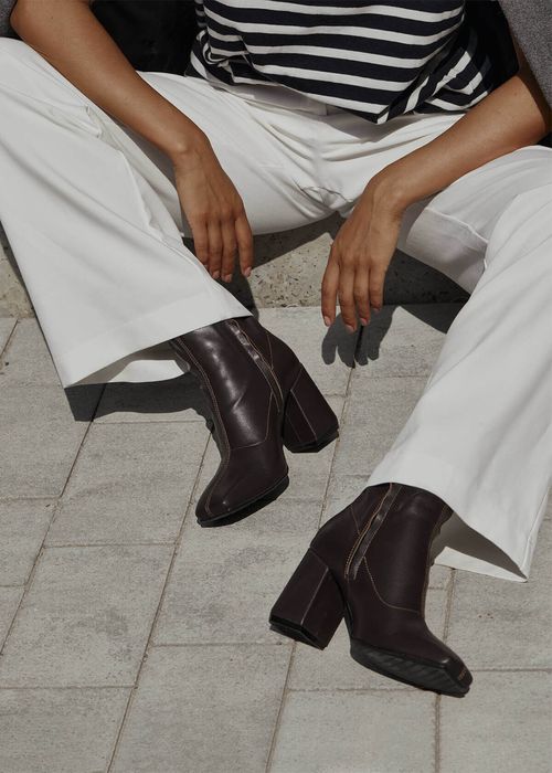 Шкіряні шоколадні ботильйони Siena