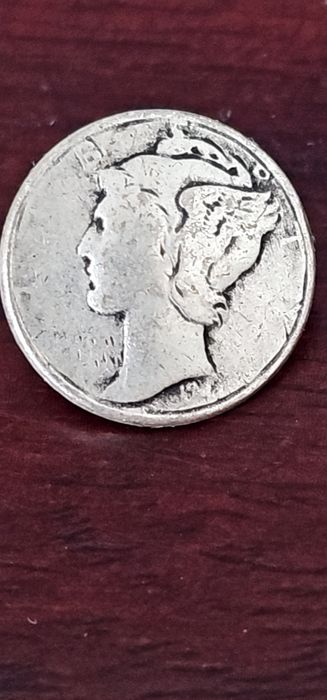 Guzik Mercury Dime trzy sztuki