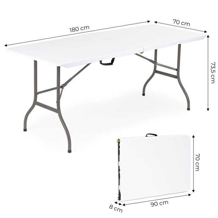 Stół cateringowy bankietowy ogrodowy składany 180 cm PROMOCJA