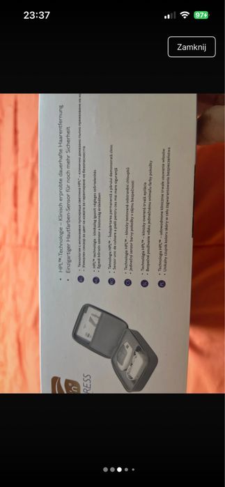 Urzadzenie do usuwania owlosienia Silk’n glide technologia HPL