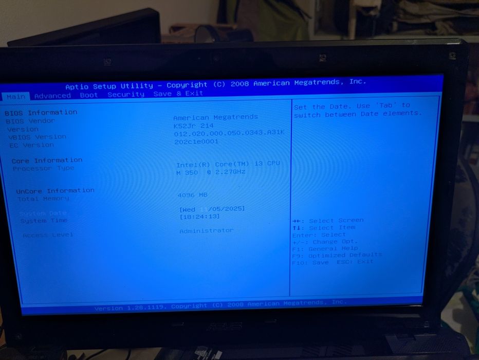 Portatil Asus K52J para peças