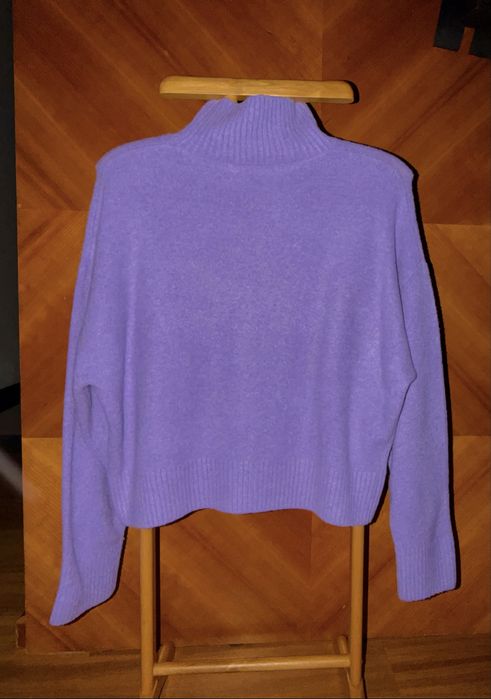 лавандовый фиолеторый свитер zara
