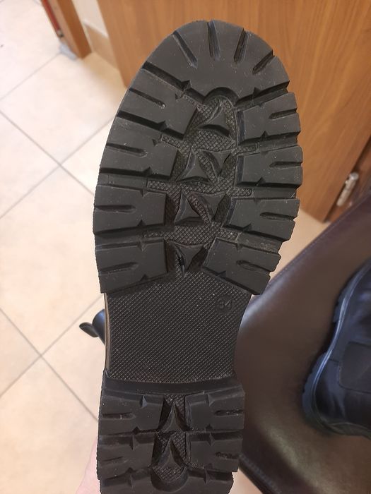Botki damskie skórzane rozm 34 pepper