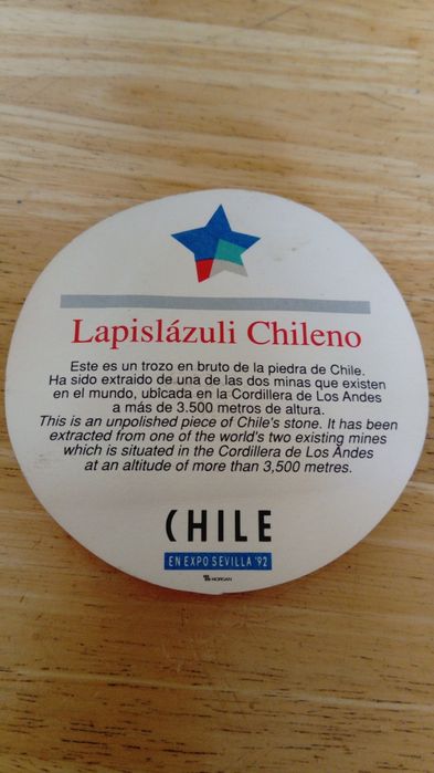 Pedra azul - Lapislázuli Chileno