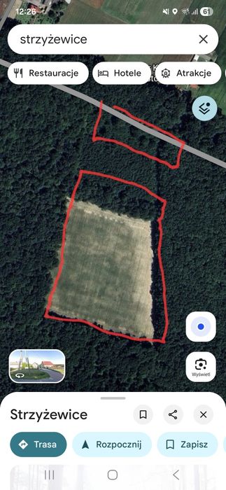 Działka budowlana z lasem Strzyżewice, lubelskiez 5 ha